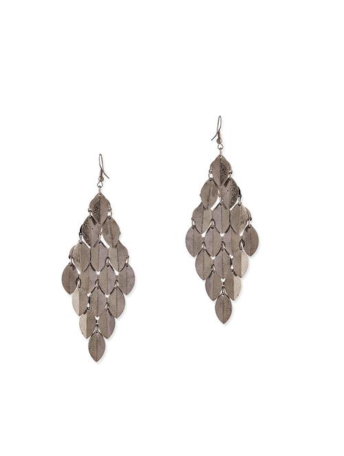 black metal drop earring - 12113919 - Very Small Image - 1