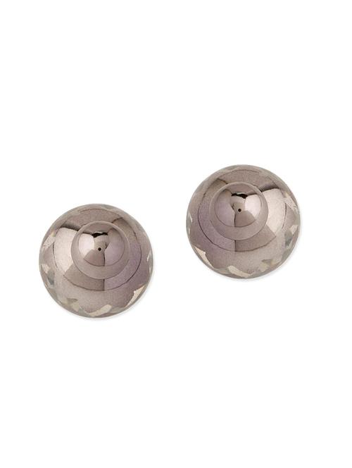 silver metal studds earring - 12113931 - Very Small Image - 1