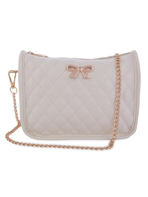 off-white quilted leatherette clutch - 1211449 - Very Small Image - 1