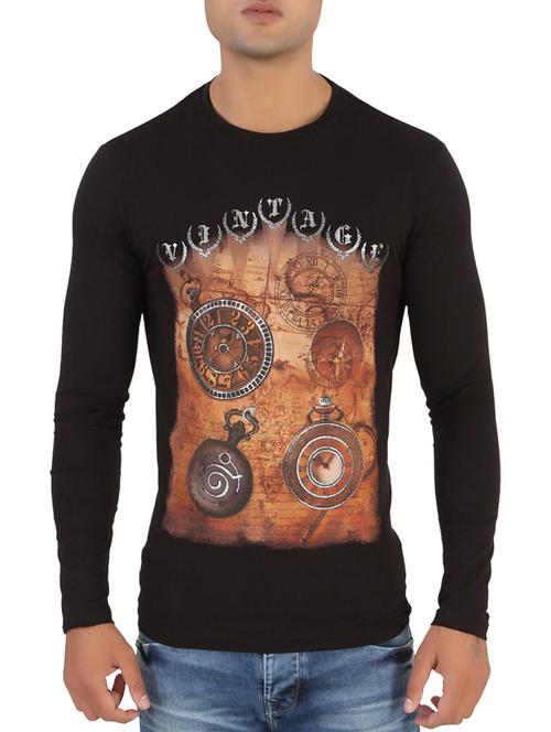 black cotton tshirt - 12115066 - Very Small Image - 1