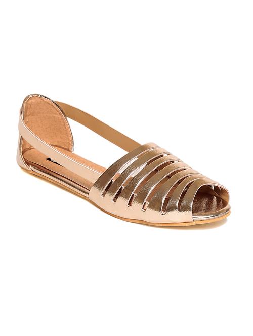gold leather sandal - 12115467 - Very Small Image - 1