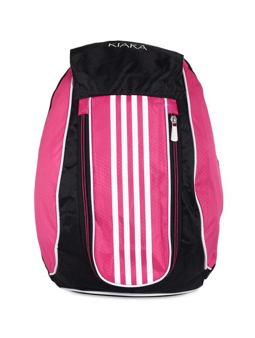 pink and black printed backpack - 1212002 - Very Small Image - 1