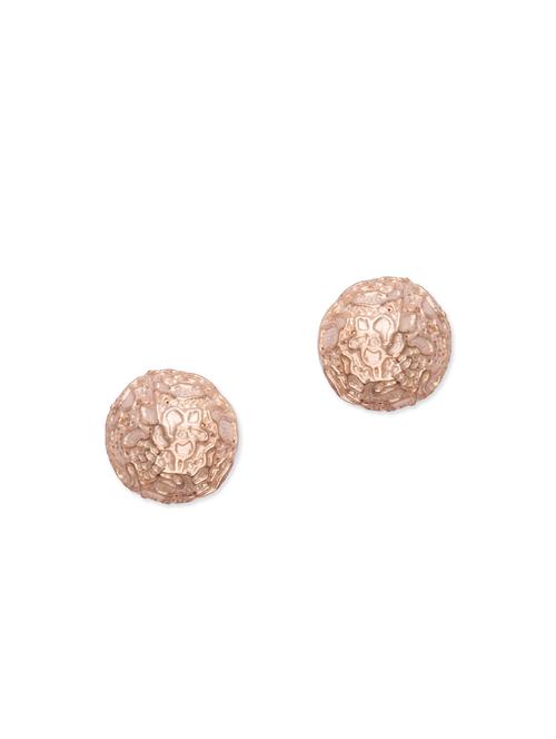 Diva Walk gold studs earrings - 12121750 - Very Small Image - 1