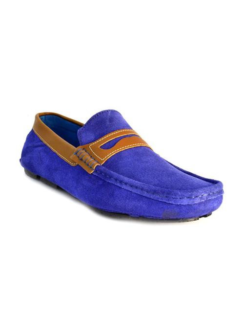 blue suede slip on loafers - 12124653 - Very Small Image - 1