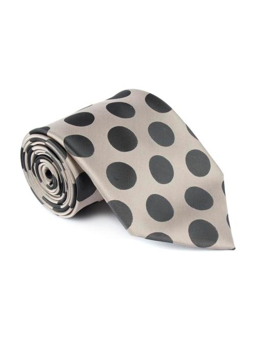 beige color, microfiber neck- tie - 12124863 - Very Small Image - 1