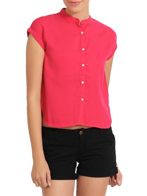 pink crepe shirt - 12125260 - Very Small Image - 1