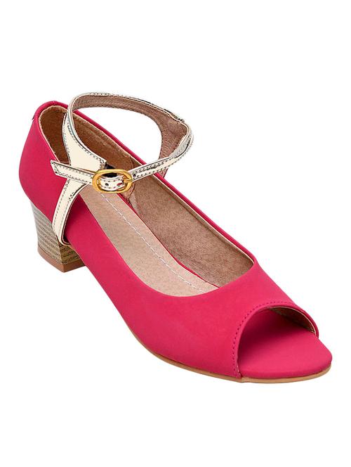 pink leatherette sandal - 12127281 - Very Small Image - 1