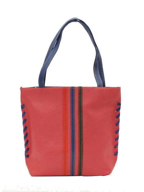 pink leatherette handbag - 12129633 - Very Small Image - 1