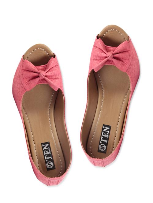 Pink faux leather wedges - 1212975 - Very Small Image - 1