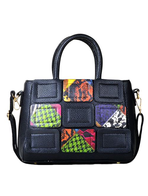multi colored leatherette handbag with sling - 12131876 - Very Small Image - 1