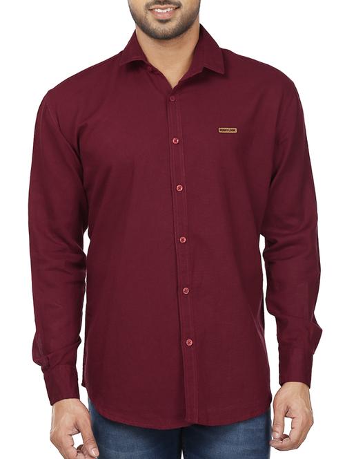 red cotton casual shirt - 12132980 - Very Small Image - 1