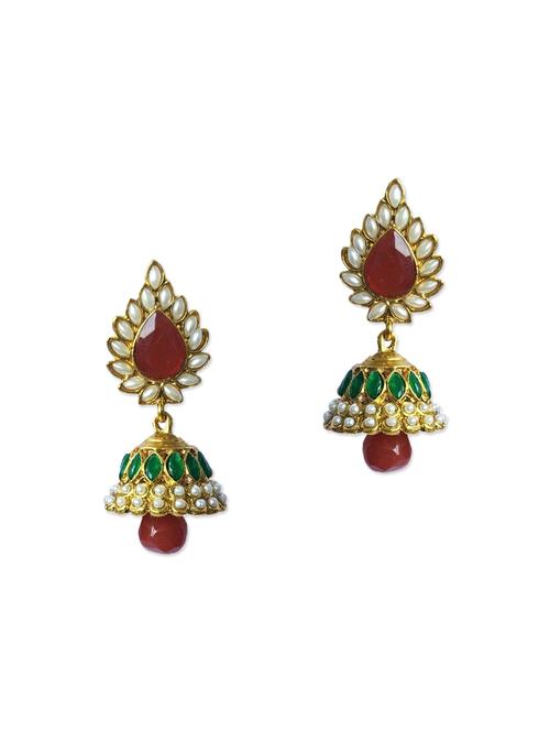 multi colored metal drop earring - 12140604 - Very Small Image - 1
