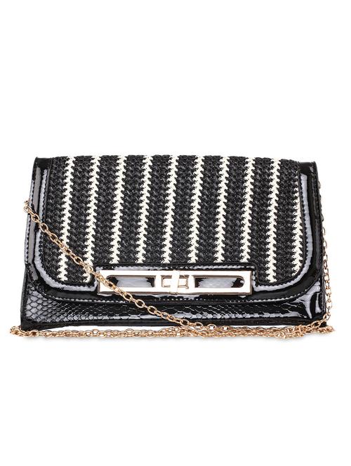 black snakeskin printed decorative clutch - 1214503 - Very Small Image - 1