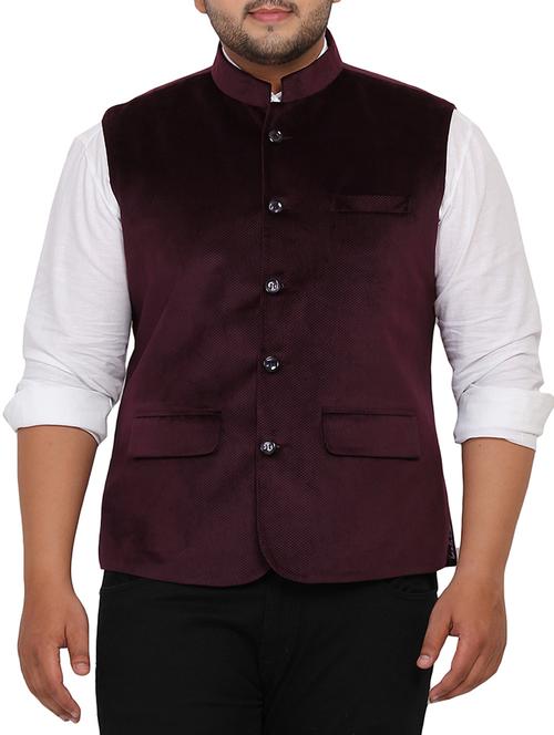 purple velvet casual jacket - 12145120 - Very Small Image - 1