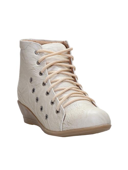 beige nubuck leather boots - 12147923 - Very Small Image - 1