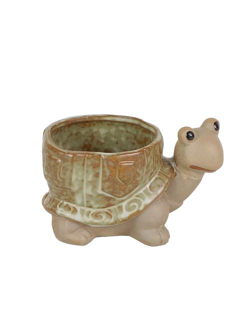 Cute Tortoise Shape 9.5 CM Planter Pot - 12150891 - Very Small Image - 1