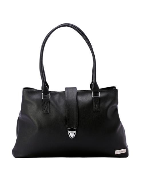 black leatherette handbag - 12151528 - Very Small Image - 1