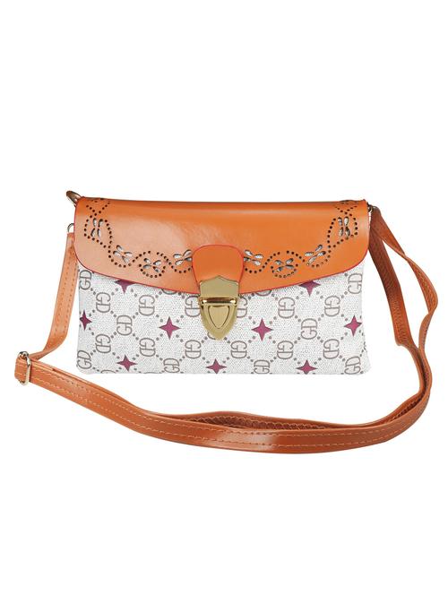 multi colored synthetic leather clutch with sling - 12151678 - Very Small Image - 1