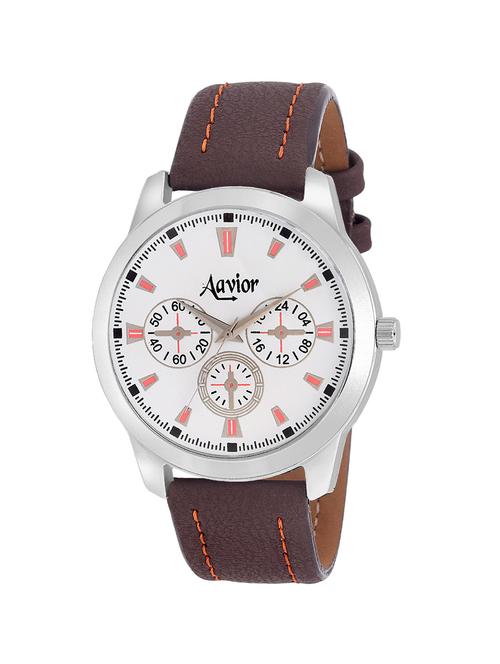 aavior chronograph pattern aa.020 maroon analog watch for men and boys - 12155311 - Very Small Image - 1