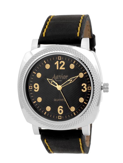 aavior new generation aa.046 black analog watch for men and boys - 12155412 - Very Small Image - 1