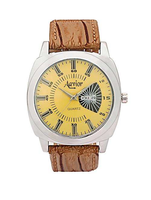 aavior day & date aa.154 analog watch for men and boys - 12155552 - Very Small Image - 1