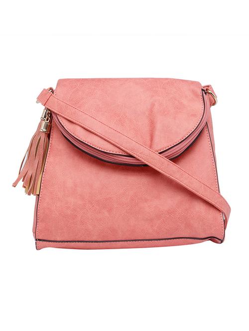 pink leatherette sling bag - 12158082 - Very Small Image - 1