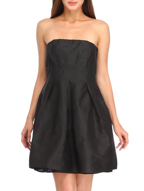 solid black cotton dress - 12158228 - Very Small Image - 1
