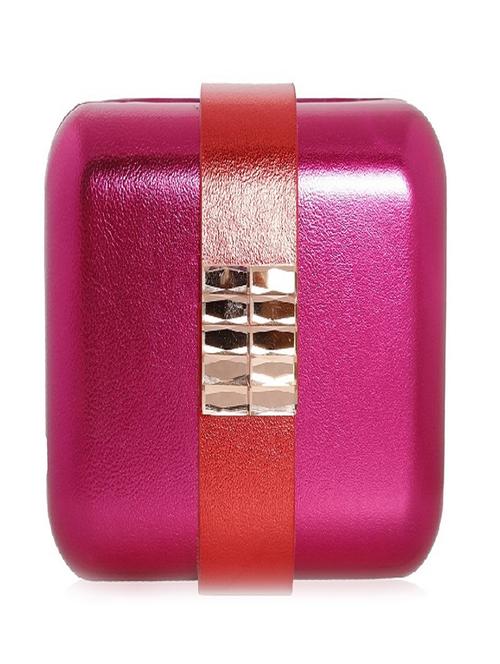 pink embellished leatherette box clutch - 1215895 - Very Small Image - 1