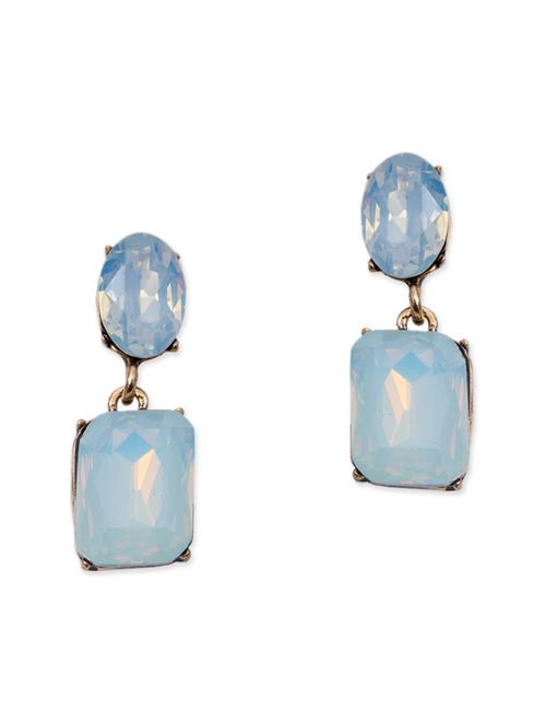 blue metal drop earring - 12160984 - Very Small Image - 1