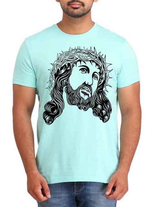 light blue polyester tshirt - 12161513 - Very Small Image - 1