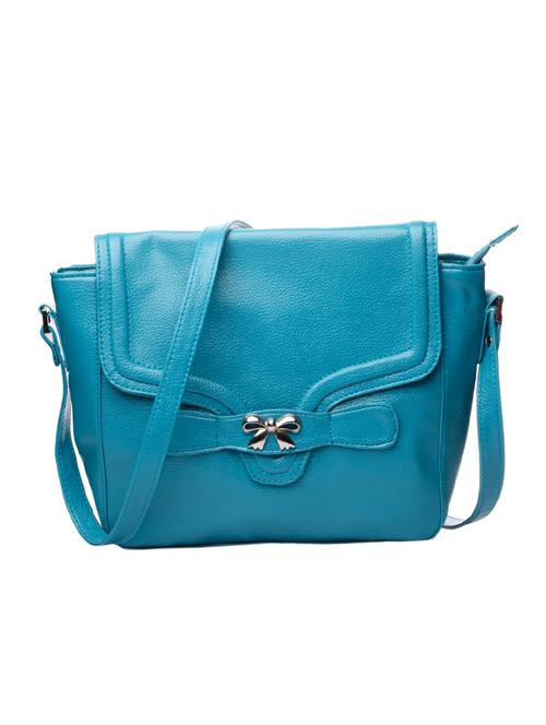 blue leatherette sling bag - 12161900 - Very Small Image - 1