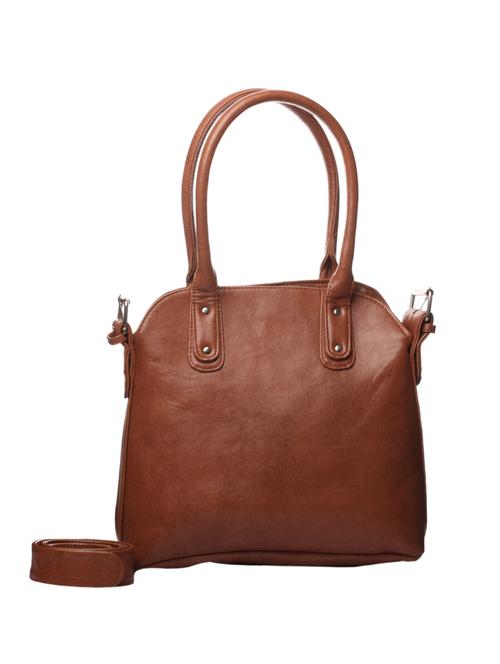 brown leatherette handbag with sling - 12161923 - Very Small Image - 1