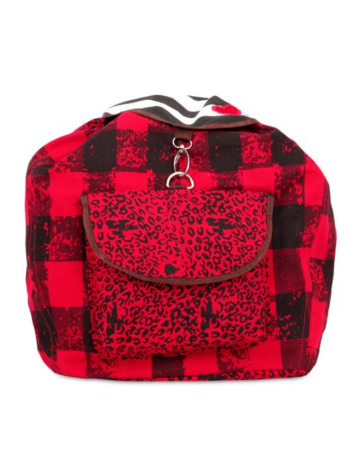red printed canvas backpack - 1216320 - Very Small Image - 1