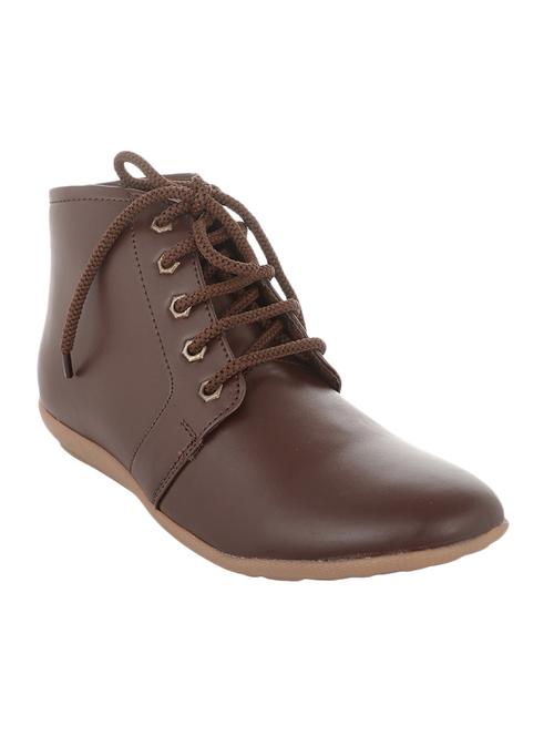 brown leatherette boots - 12165540 - Very Small Image - 1