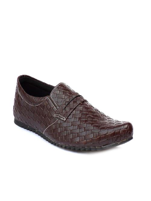 brown synthetic slip on loafers - 12166051 - Very Small Image - 1