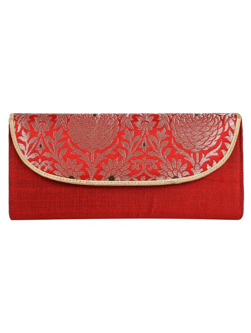 red silk brocade clutch - 1216732 - Very Small Image - 1