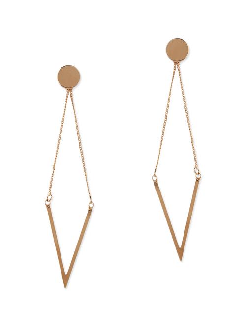 gold metal drop earring - 12168262 - Very Small Image - 1