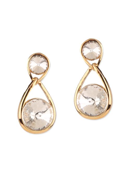 gold metal drop earring - 12168273 - Very Small Image - 1