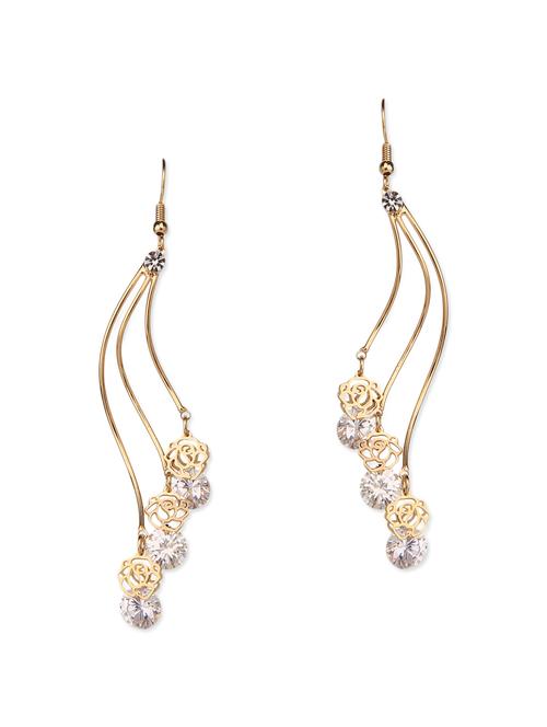 gold metal drop earring - 12168292 - Very Small Image - 1