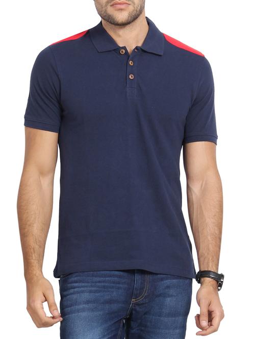 blue cotton tshirt - 12170508 - Very Small Image - 1
