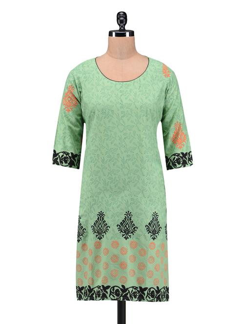 Block printed cotton kurta - 1217169 - Very Small Image - 1