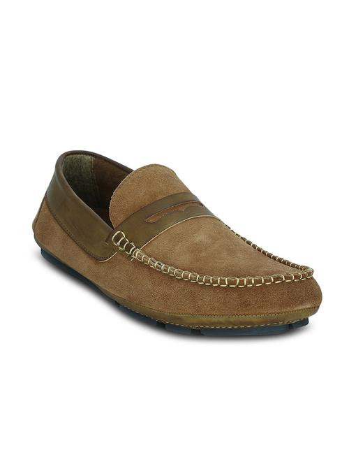 brown suede slip on loafers - 12172646 - Very Small Image - 1