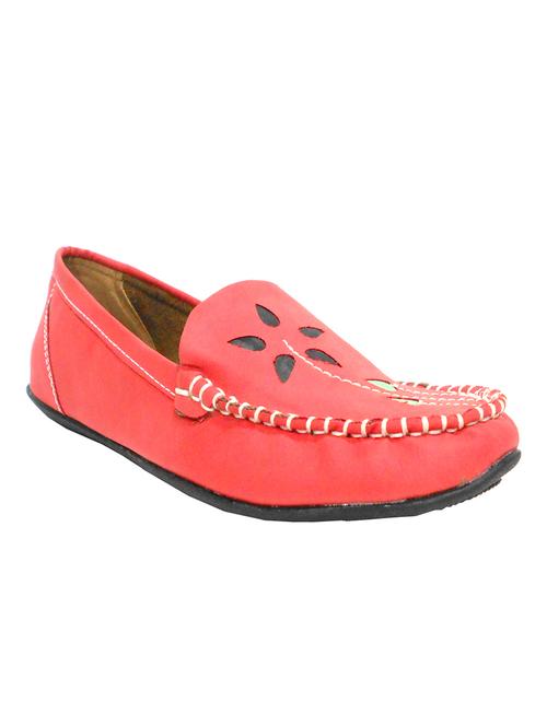 red rexin loafer - 12172936 - Very Small Image - 1