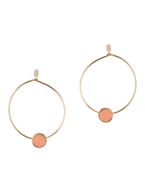 gold metal hoop earrings - 12175697 - Very Small Image - 1