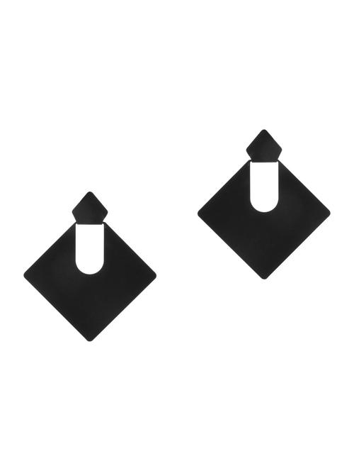 black metal drop earrings - 12175727 - Very Small Image - 1