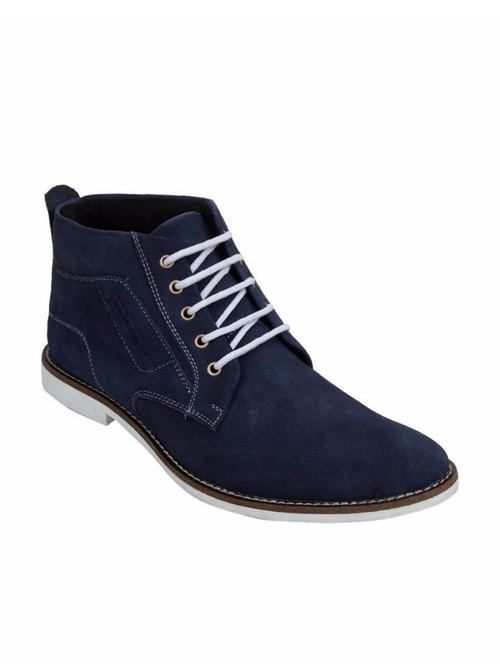 blue suede lace up boots - 12176698 - Very Small Image - 1