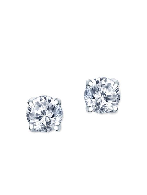 white brass studs earrings - 12177159 - Very Small Image - 1