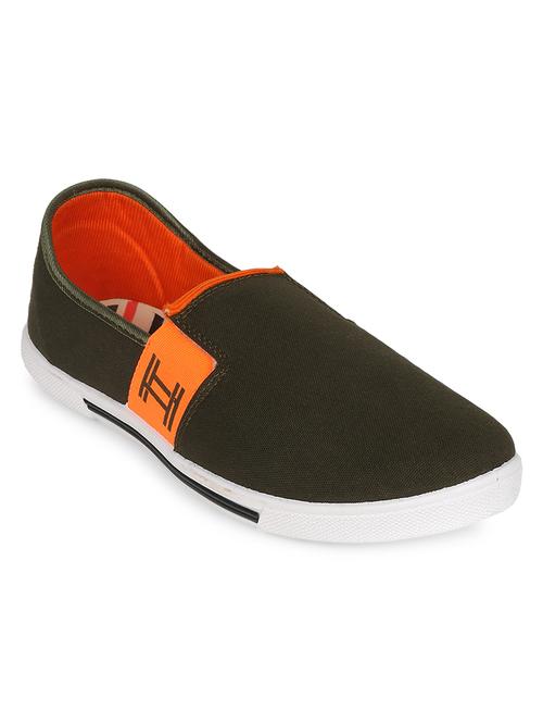 green orange color, slip on canvas espadrille - 12177272 - Very Small Image - 1