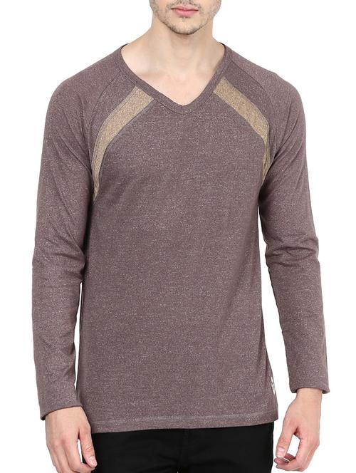 brown cotton tshirt - 12184545 - Very Small Image - 1