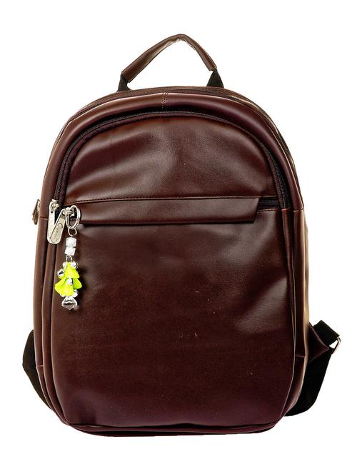 brown leatherette backpack - 12186142 - Very Small Image - 1